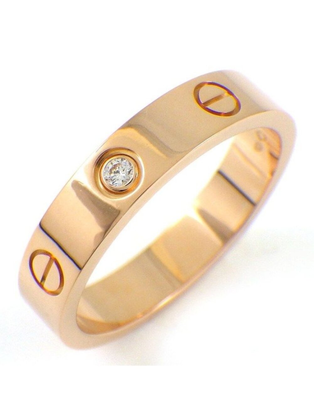 Cartier Ring Love Small Model SM Diamond 18k Pink Gold